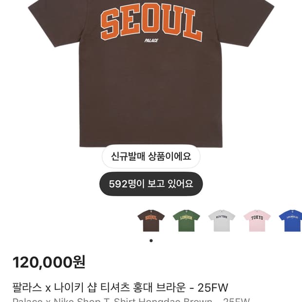 팔라스 나이키 서울 L 새상품