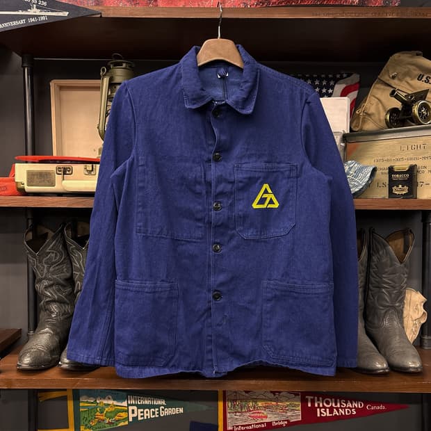 70~80s 오리지널 다잉 얀 프렌치워크자켓 포인트 자수 N802