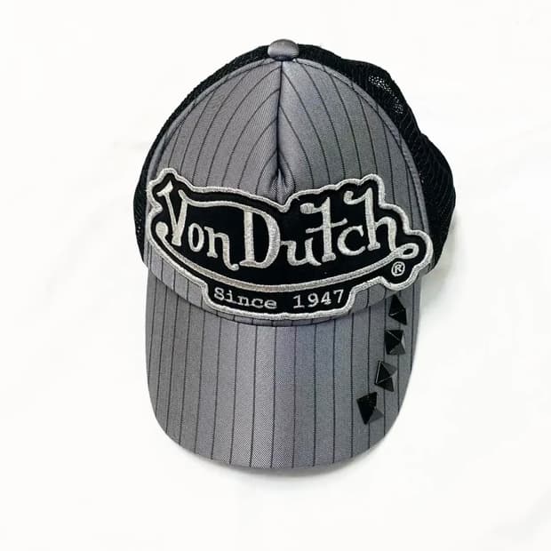 본 더치 - 스트라이프 스터드 매쉬 캡