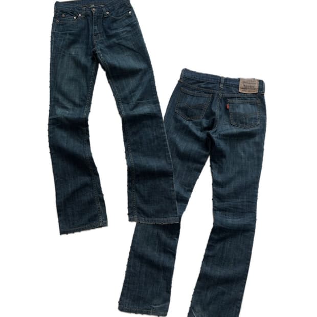 리바이스 00‘s 02571 오랜지탭 부츠컷 데님팬츠 