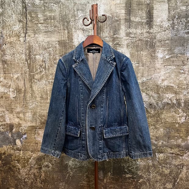00s 트리콧 꼼데가르송 데님 자켓