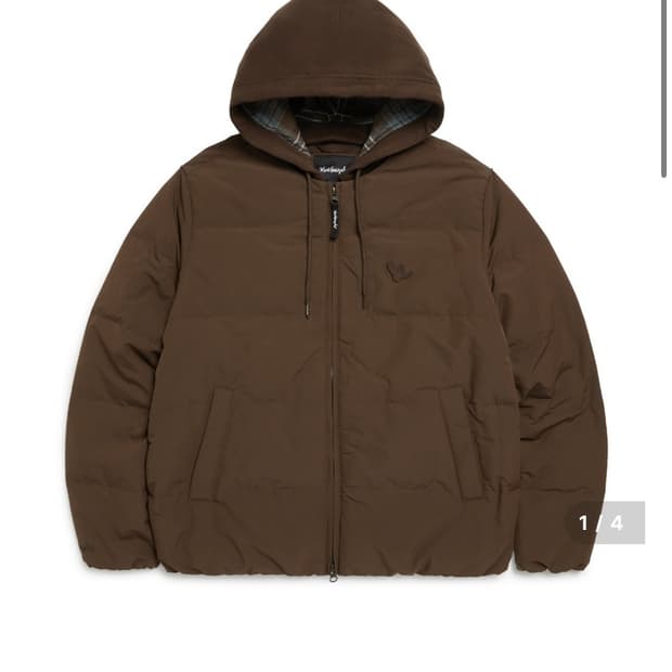 마크곤잘레스 후드 탈부착 올리 라이트 다운자켓 브라운 L size