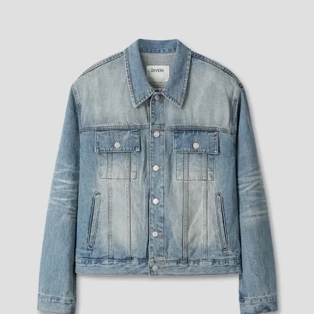 다이브인 루즈드 데님 트러커 자켓