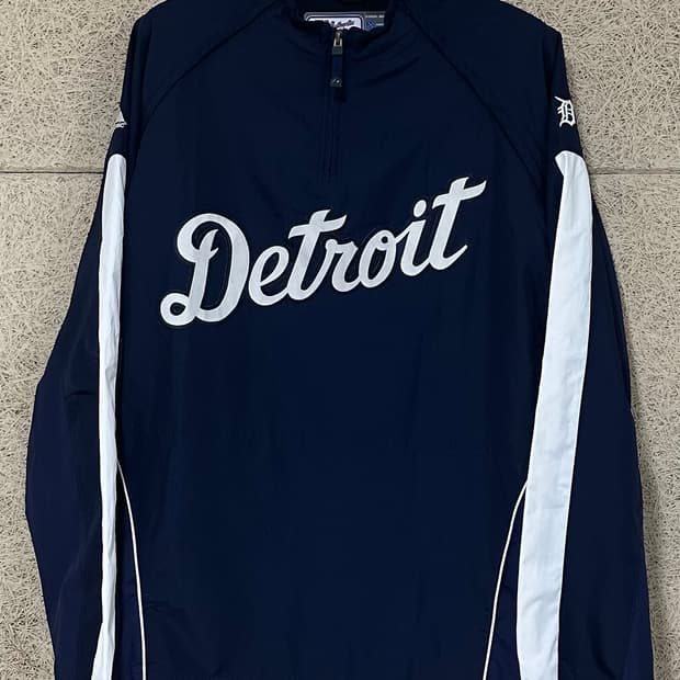 마제스틱 디트로이트 타이거즈 바람막이 분리형 웜업  XL