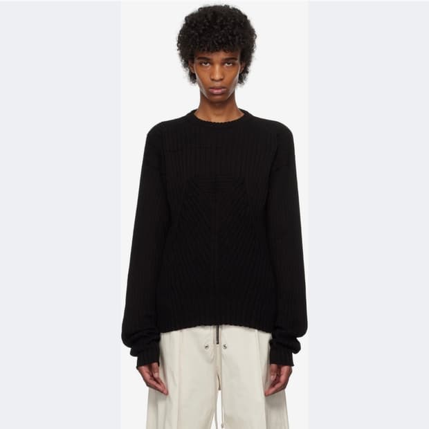 릭오웬스 코튼 립 스웨터