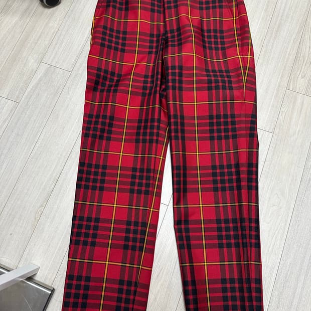 꼼데가르송 옴므플러스 타탄체크 팬츠