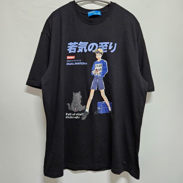 Japan Vintage 듀얼매치 애니 프린팅 반팔 티셔츠 XL