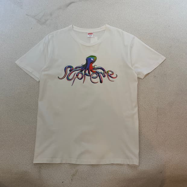 100 슈프림 18SS 텐타클 반팔 티셔츠