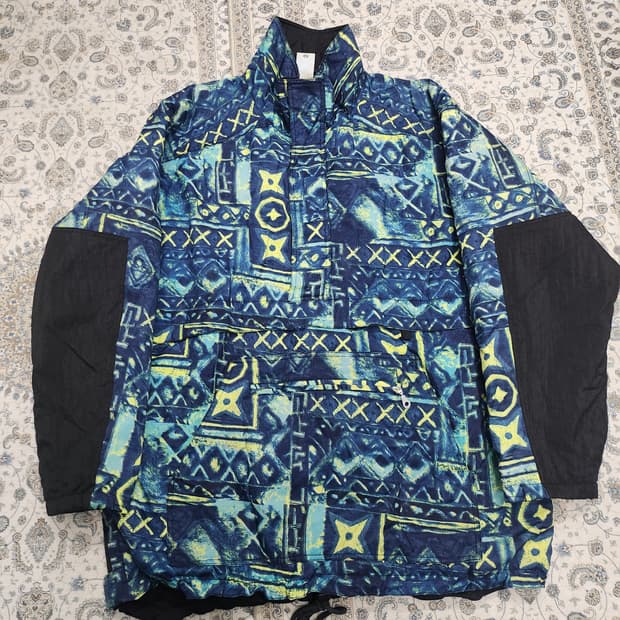 C&A 빈티지 패턴 아노락 바람막이 자켓 (115-120)