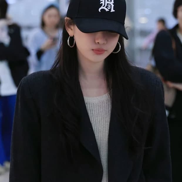 [에스파 닝닝님 착용] R13 25ss 로고 트러커 볼캡