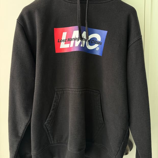 LMC 블랙 후드티 M