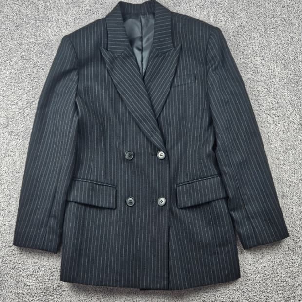 더블 버튼 핀 스트라이프 블레이저 자켓 ( 상세설명참조 ) / 10659