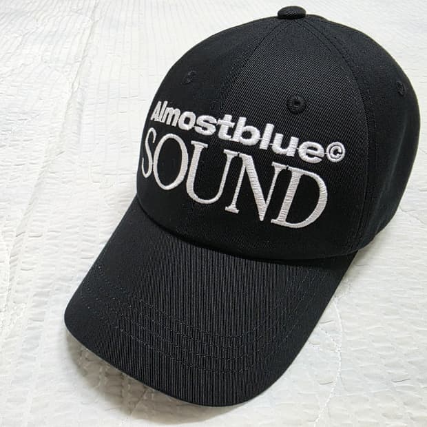 얼모스트블루 sound로고 캡 모자 볼캡 올모스트블루 almostblue