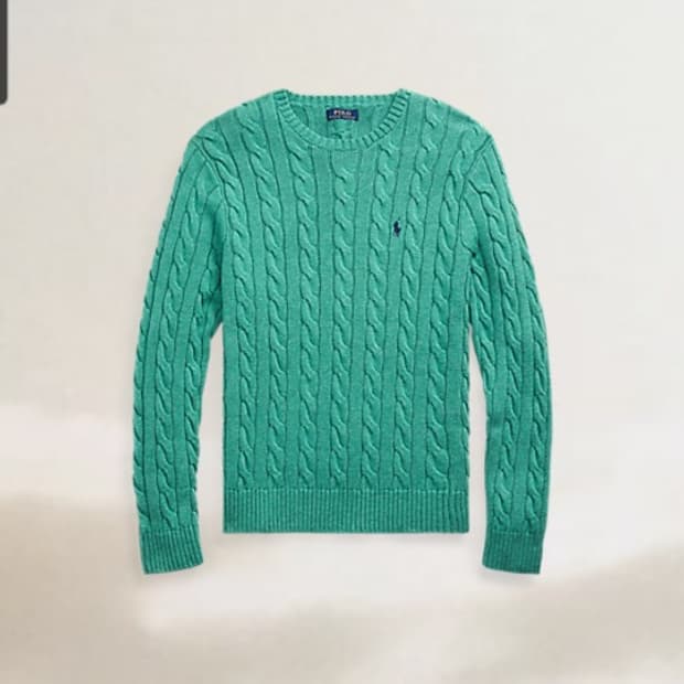 폴로 랄프 로렌 신형 QR 케이블 니트 M