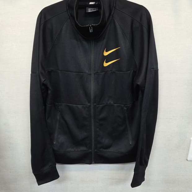 나이키 해외판 더블스우시 골드 트랙탑 져지 집업자켓 s m