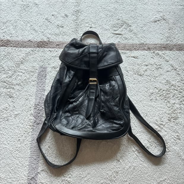 빈티지 레더 백팩