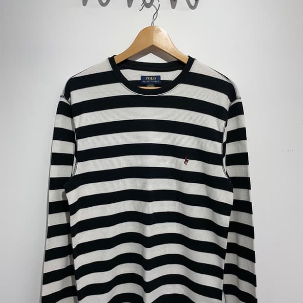 L 폴로 단가라 와플 티셔츠