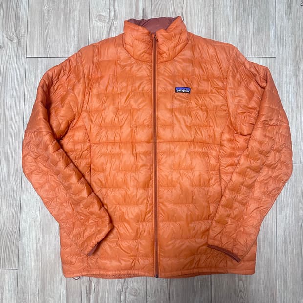 파타고니아 경량 다운 패딩 자켓 오렌지 XL