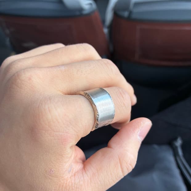 핸드메이드 은반지