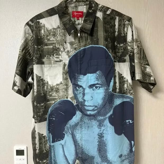 슈프림 무하마드 알리 집업 셔츠 XL