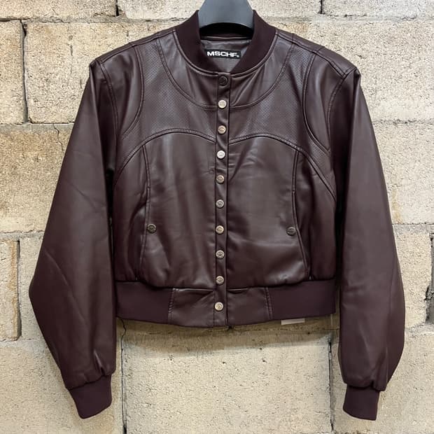 미스치프 레더 봄버 자켓