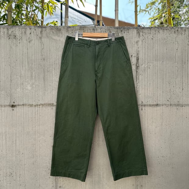 빔즈 플러스 헤링본 트윌 밀리터리 트라우저 