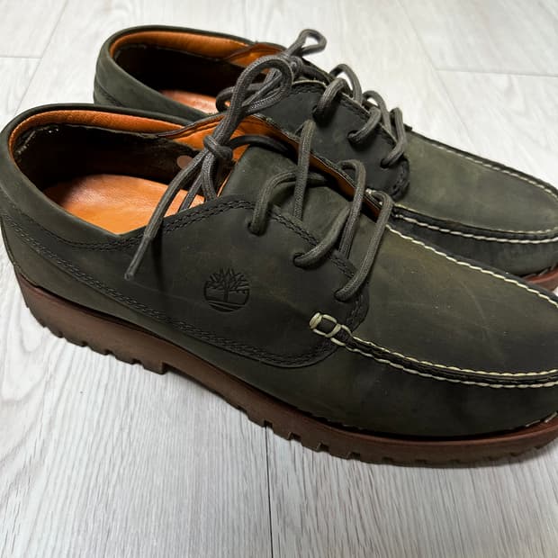 팀버랜드 보트슈즈 올리브 일본판 280