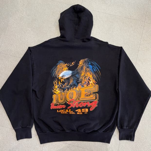 USA IUOE 유니온 후드티