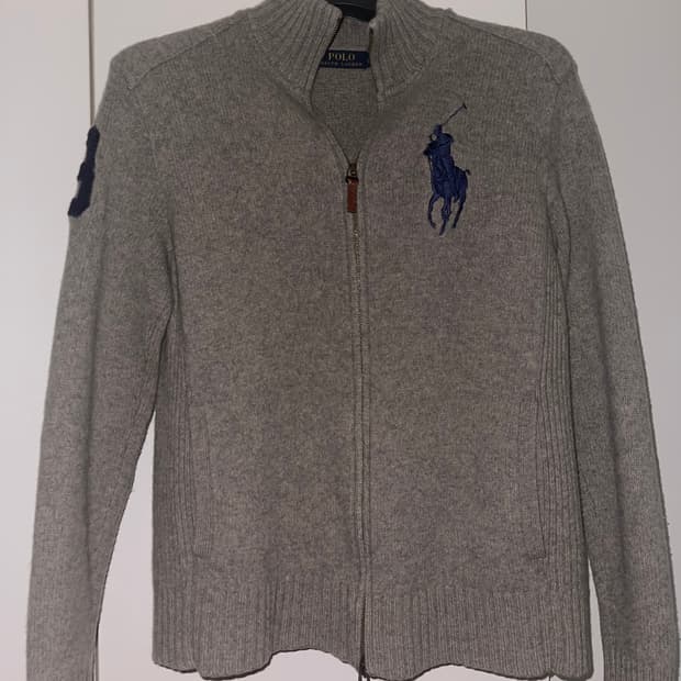 폴로 빅포니 니트집업