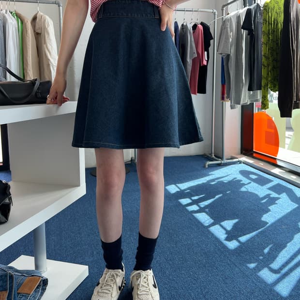 돌체앤가바나 데님 스커트