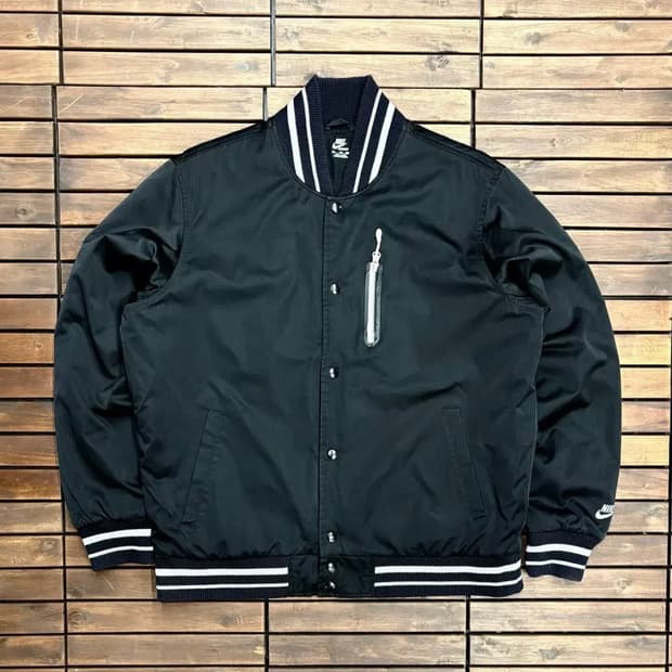 (2XL) 나이키 스타디움 새틴 나일론 바시티 자켓