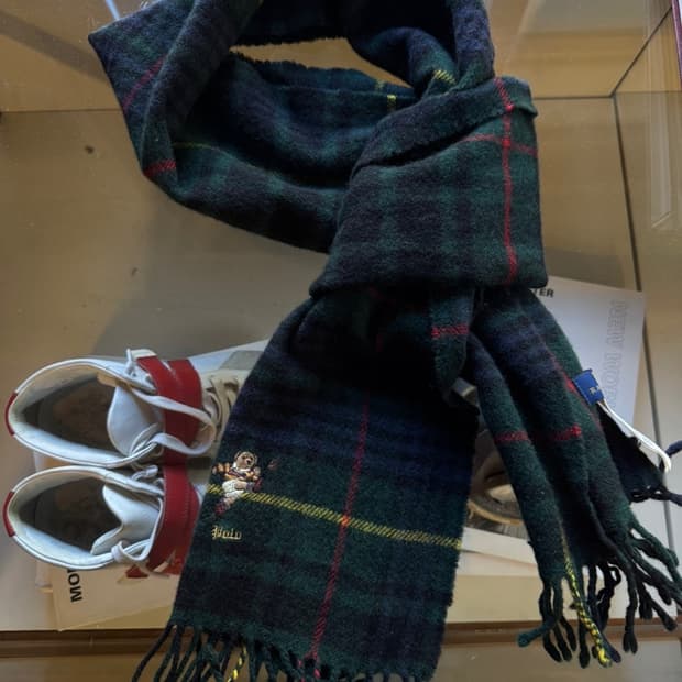 폴로 랄프로렌 테디베어 머플러