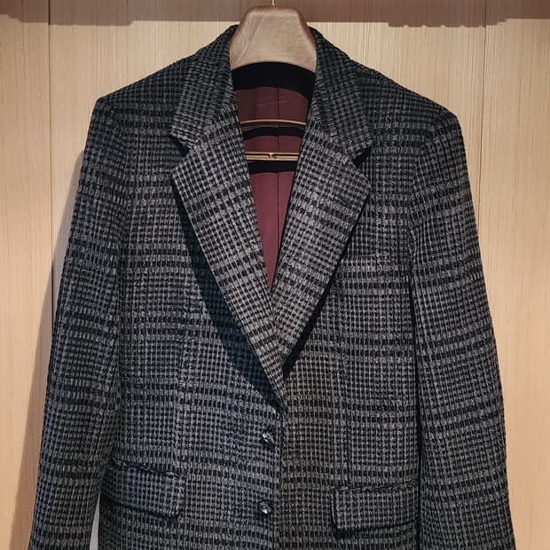 그레이/블랙 모직 자켓 M