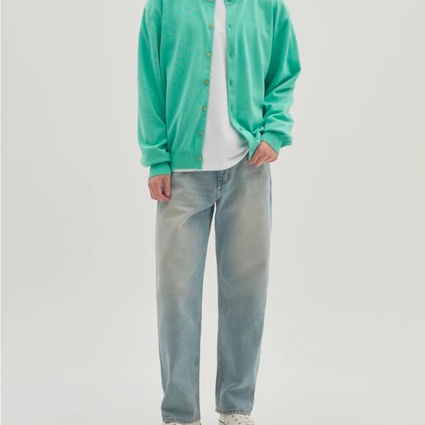 인더로우 와이드 테이퍼드 데님팬츠 2사이즈