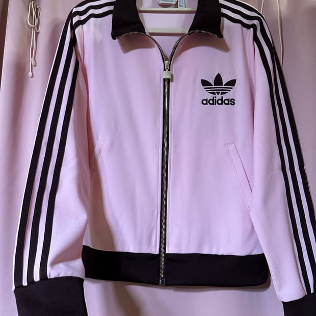 아디다스져지 아디다스 핑크 브라운 파이어버드 불꽃져지 트랙탑 집업 대장