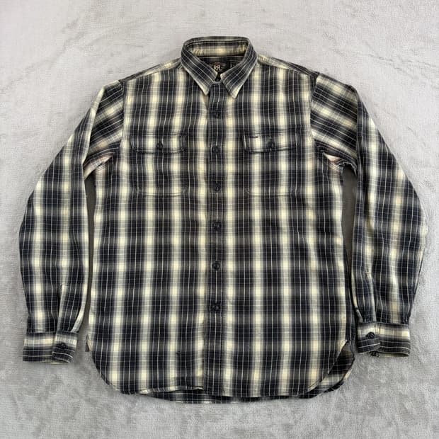 RRL 더블알엘 플래드 우븐 워크셔츠 블랙