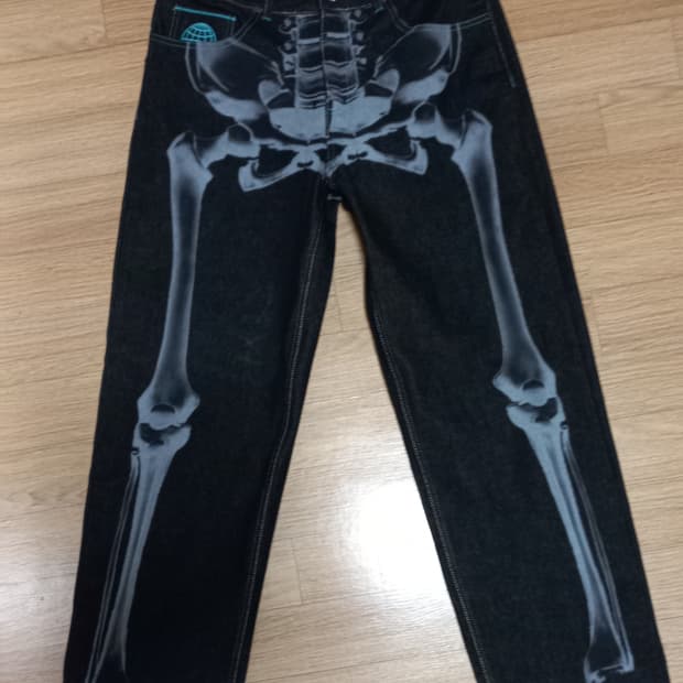 마이너스투 xray skeleton jeans