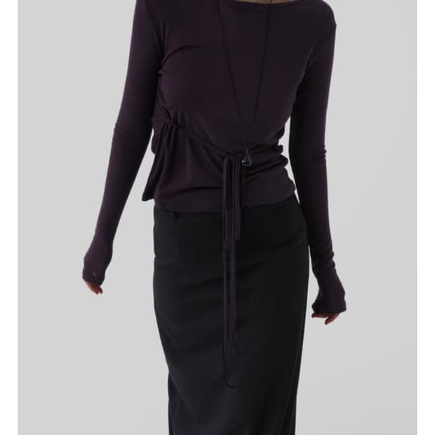 릿킴 텐셀스트랩 티셔츠 퍼플