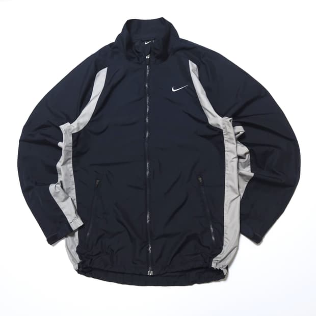 나이키 00s 스우시 사이드라인 바람막이 자켓 네이비