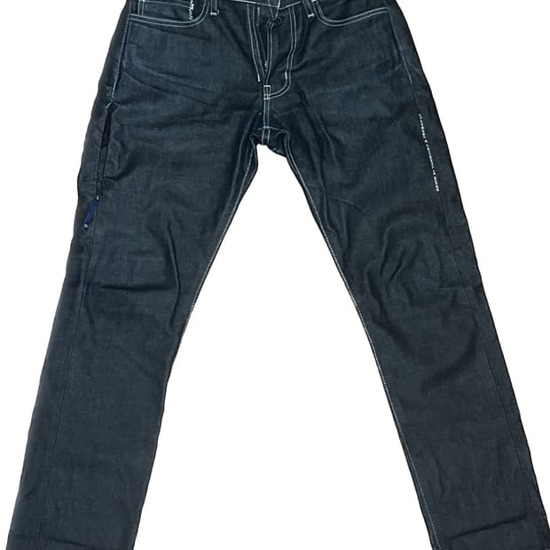 데님바이뱅퀴시 프라그먼트 셀비지 데님 팬츠