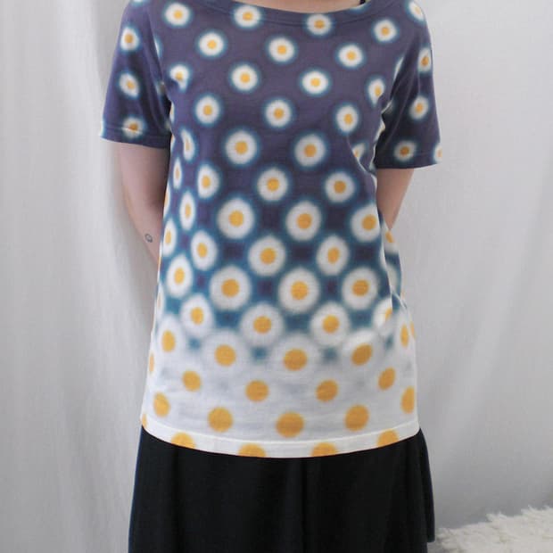 PRADA OMBRÉ POLKA DOT TEE
