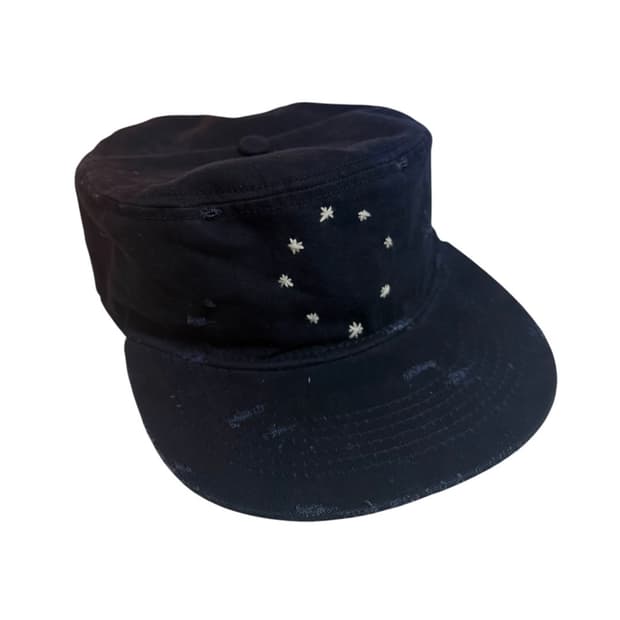 VINTAGE mood sashiko pillbox cap