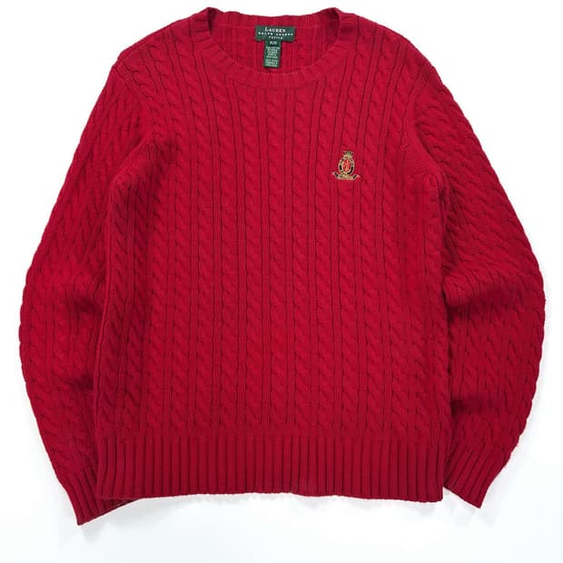 랄프로렌 케이블 니트