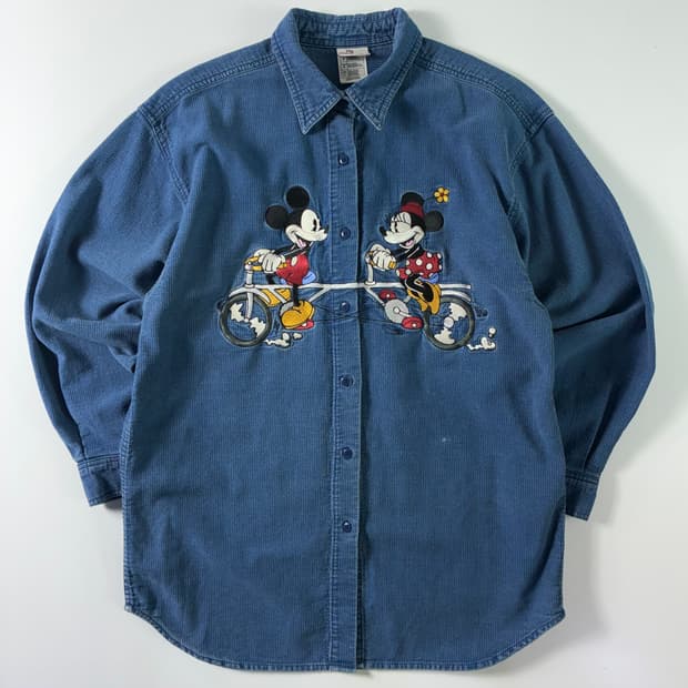 Disney OG 디즈니 OG 미키마우스 데님 셔츠
