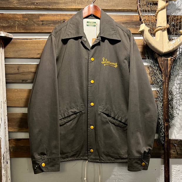 [M]Sugar Cane 슈가케인 Stormy 그레이 HBT 코치자켓