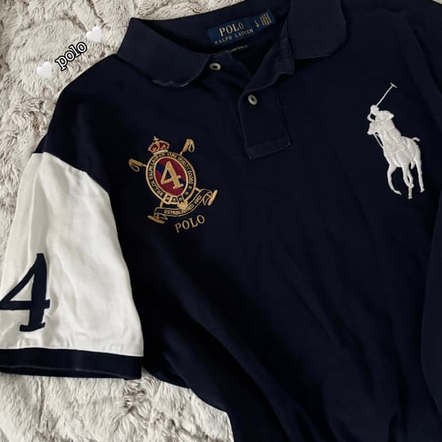 🐰폴로 빅포니 딥네이비 대대장 카라 반팔티 인기🪽🖤