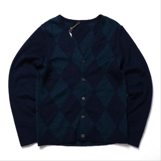 Maillot Argyle Pattern Cardigan 
