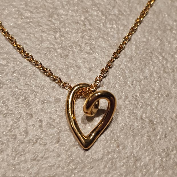 새상품 925실버 하트 목걸이 심플하고 예쁜 데일리 목걸이