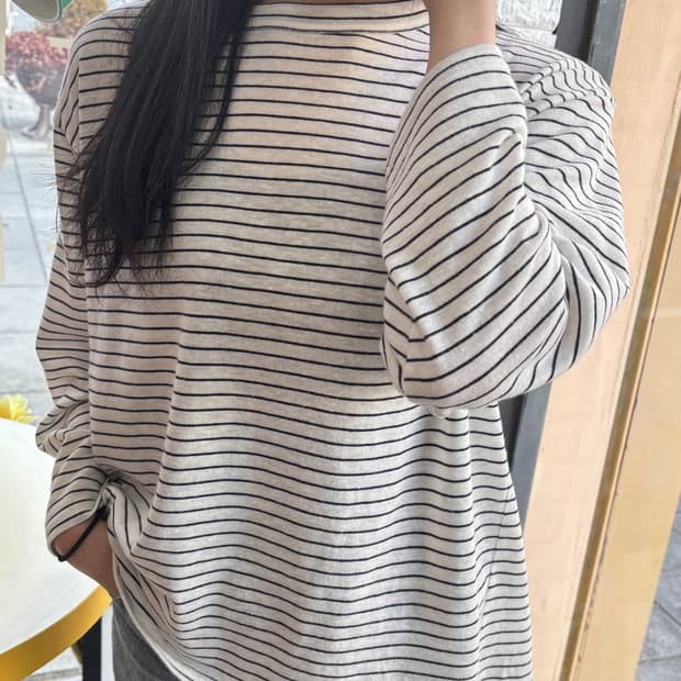 일본빈티지 스트라이프 긴팔티