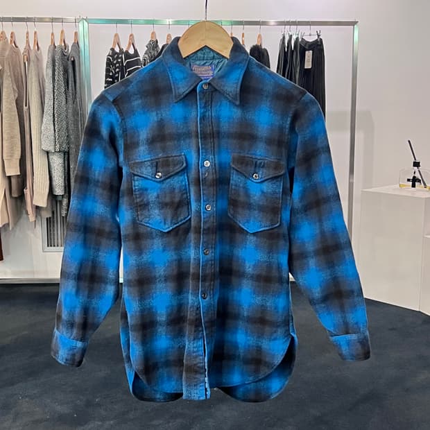 [S] 80s 펜들턴 버진울 플란넬셔츠